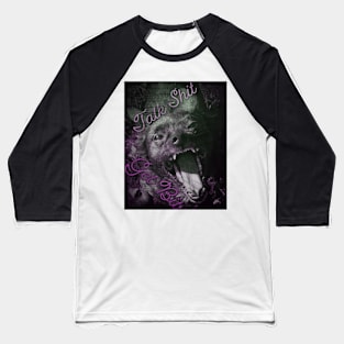 Talk Sh*t get Bit - Purple Baseball T-Shirt